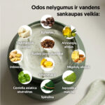 Kūno kremas ir šveitiklis su dumbliais ir matcha + Ekologiška MATCHA (100 g) ir šluotelė - Image 2